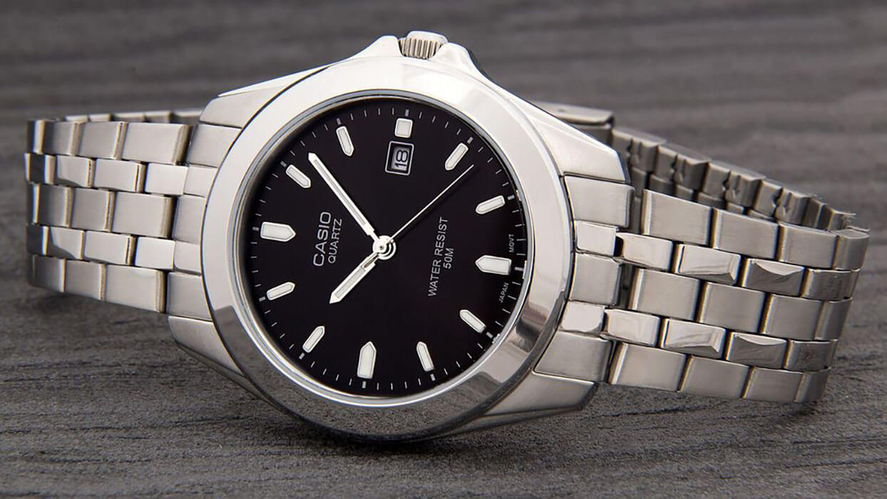 Casio Casio MTP-1222A-1A , наручные мужские часы фото под углом