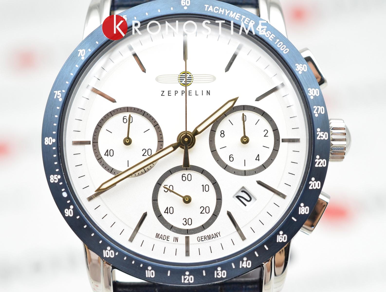 Zeppelin Zeppelin New York 88781,  германия мужские часы на браслете кожаный боковой вид