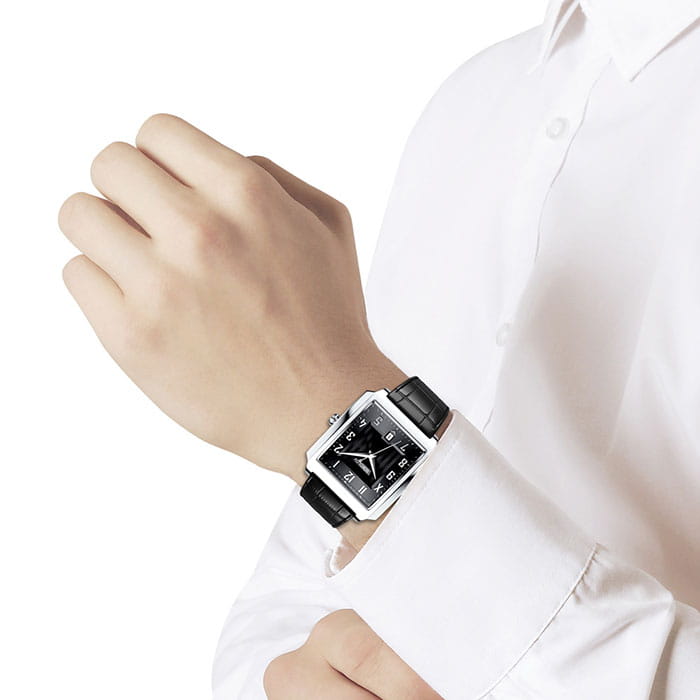 Sokolov 134.30.00.000.05.01.3,  россия мужские часы на браслете кожаный боковой вид