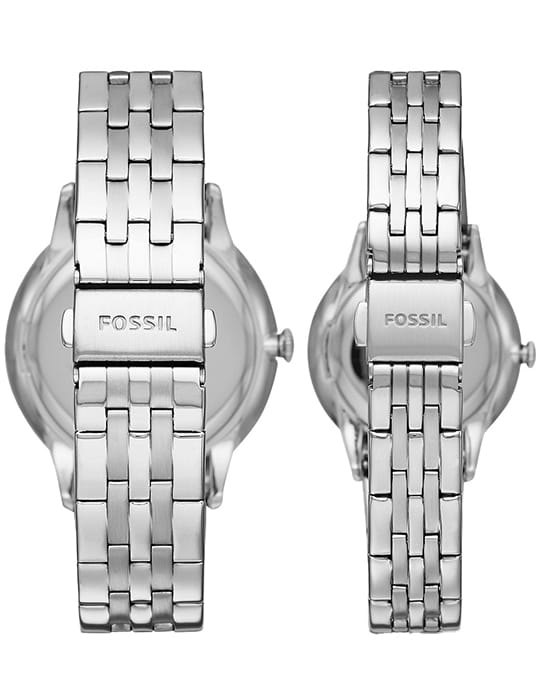 Fossil Fossil Rye His and Her Multifunction Stainless Steel Watch Set FS5562SET , наручные  фото под углом