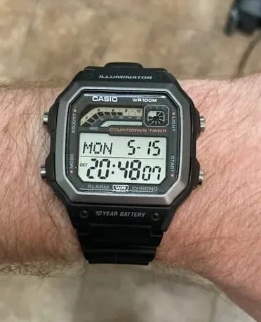 Casio Casio Collection WS-1600H-1AVEF мужские часы  циферблат на запястье