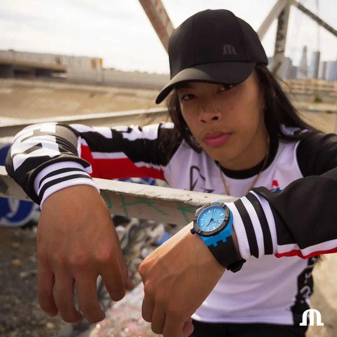 Maurice Lacroix Maurice Lacroix Aikon Tide AI2008-80080-300-0 мужские часы синий циферблат на запястье