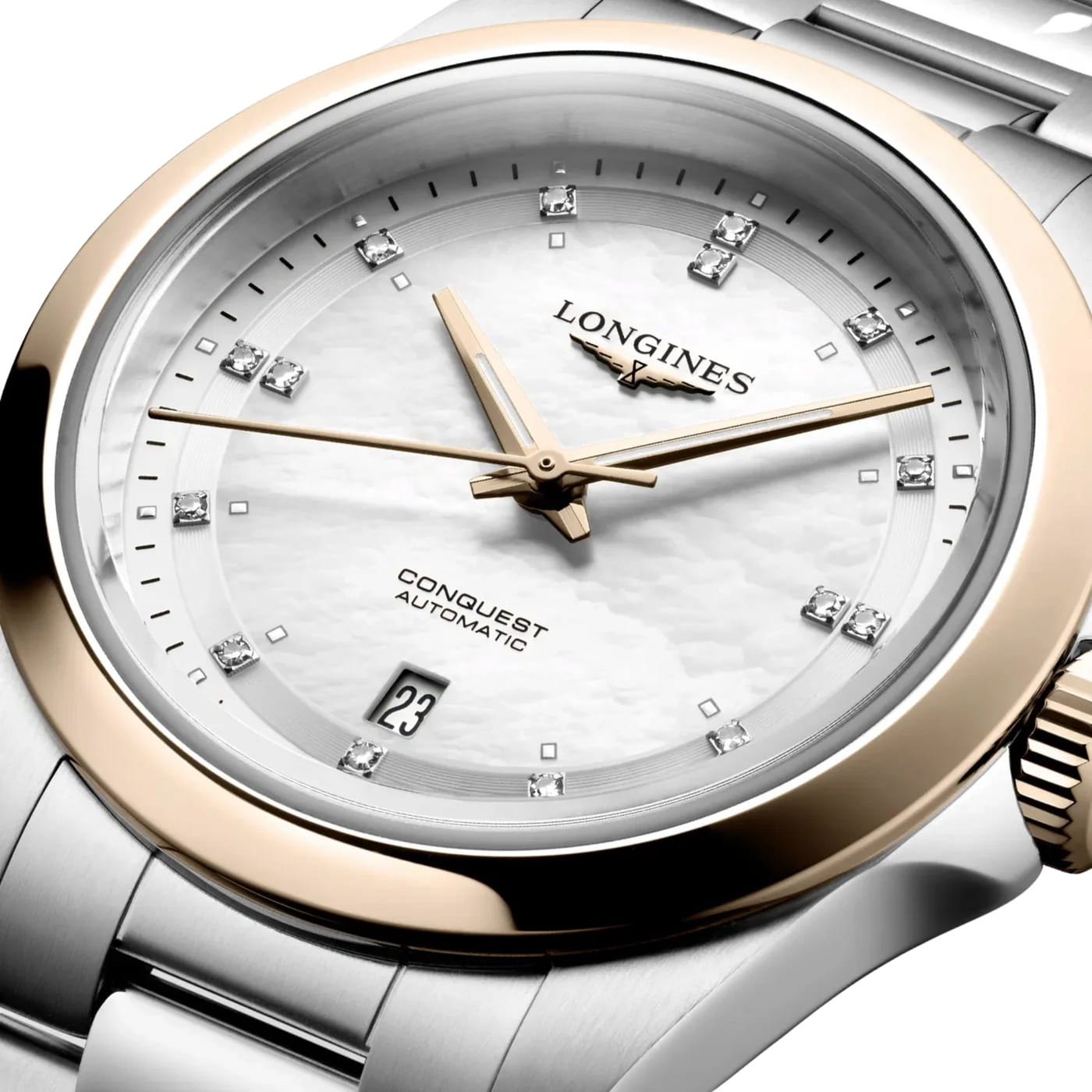 Longines Longines Conquest L3.320.5.87.6, heritage швейцария женские часы на браслете нержавеющая сталь боковой вид