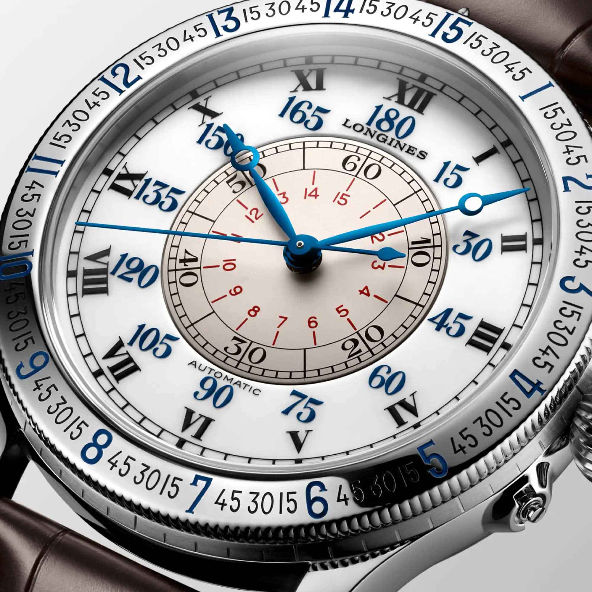 Longines Longines The Lindbergh Hour Angle Watch L2.678.4.11.0  - задняя крышка сталь металл корпуса, швейцария часы