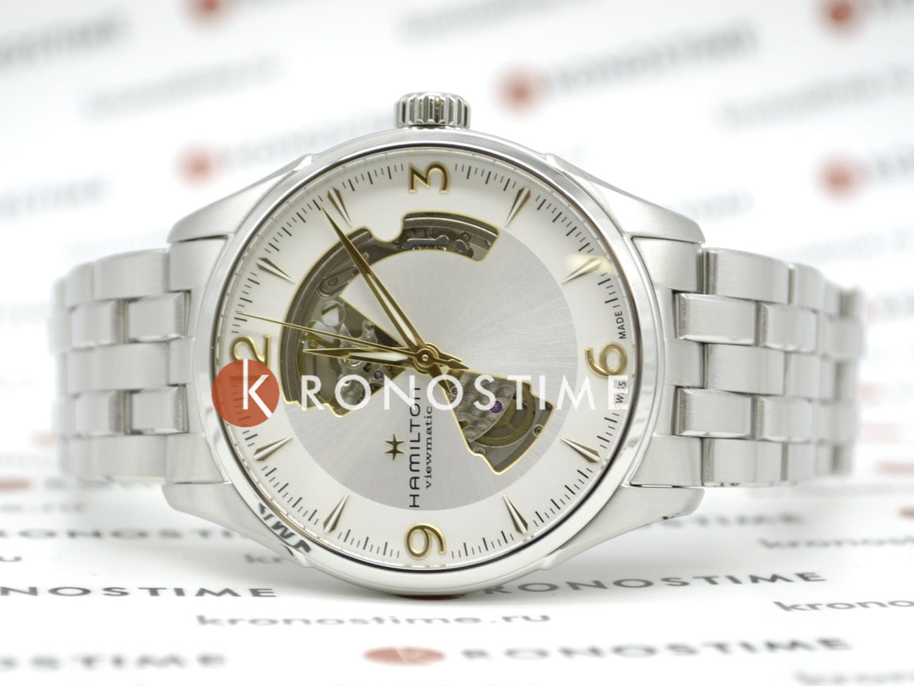 Hamilton H32705151 женские часы застежка крупным планом