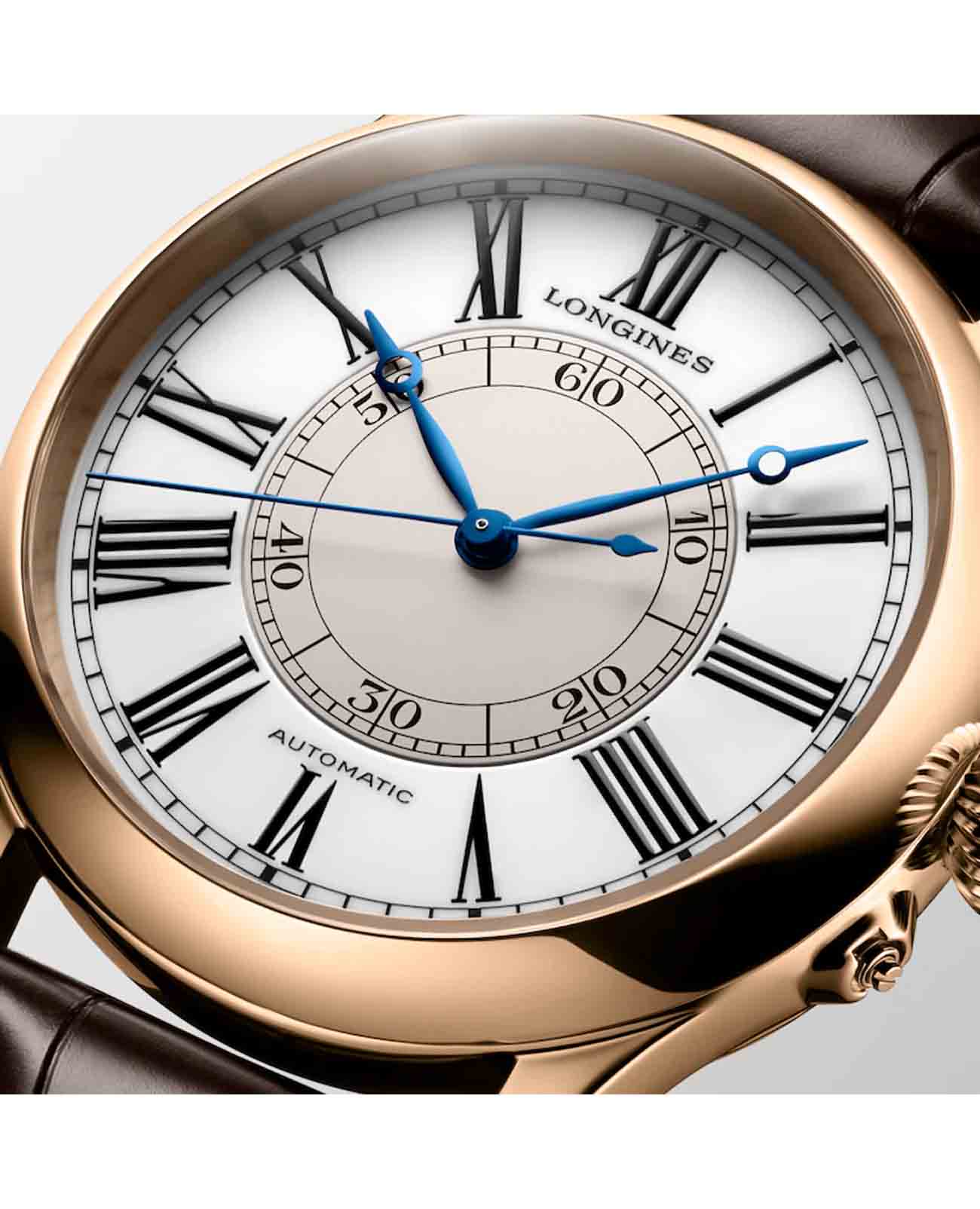 Longines Longines Weems Second-Setting Watch L2.713.8.11.0 , наручные мужские часы фото под углом