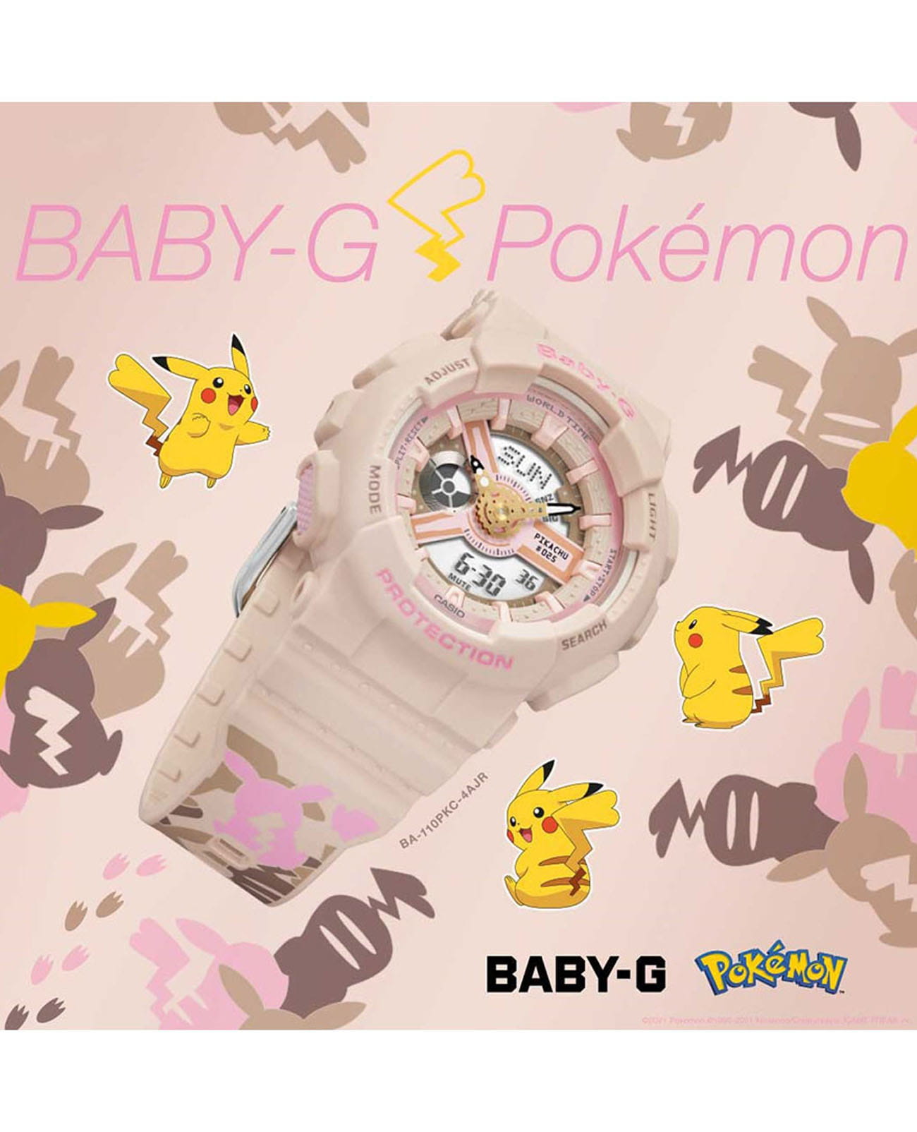 Casio Casio Baby-G BA-110PKC-4A  - задняя крышка пластик корпуса, япония часы