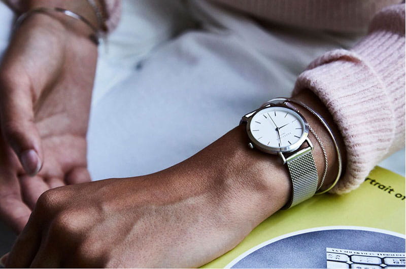 Rosefield Rosefield Tribeca TWS-T52  - задняя крышка сталь металл корпуса, сша часы