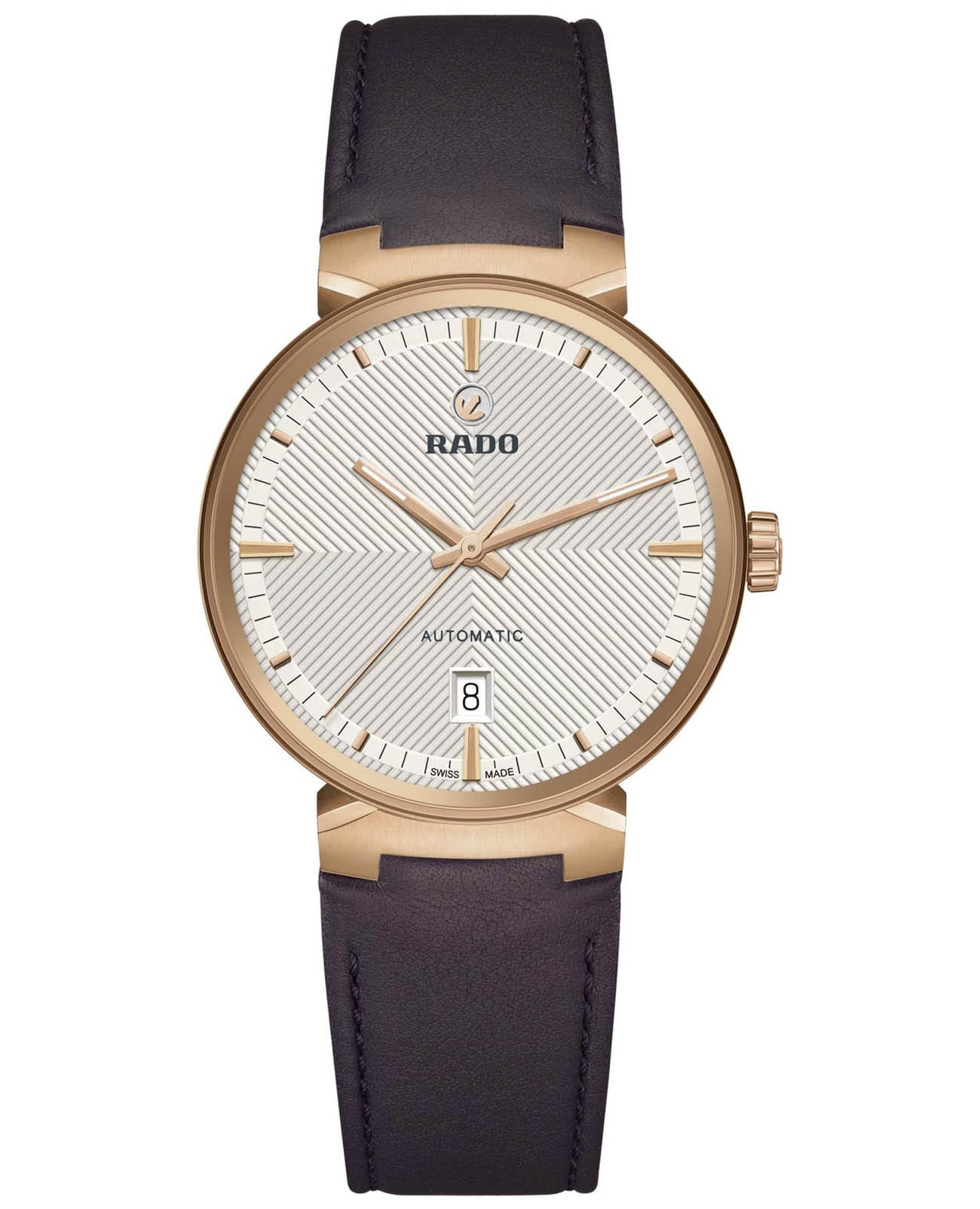 Rado Rado Florence Automatic R48905015 Automatic R48905015 механические мужские часы бежевый циферблат, браслет кожаный — вид спереди