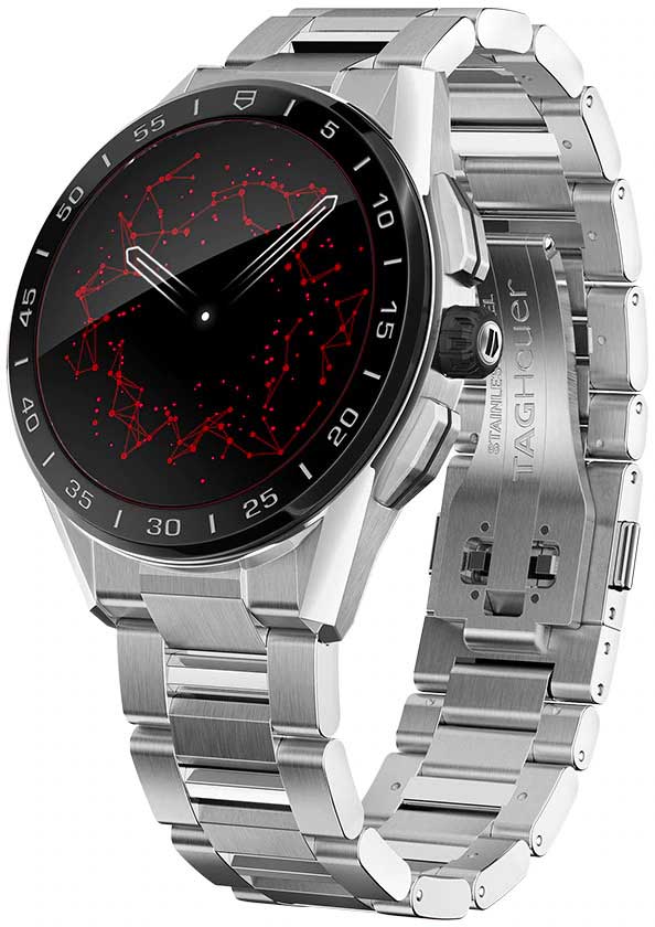 TAG Heuer TAG Heuer Connected Calibre E3 - 45 mm SBG8A10.BA0646 швейцария наручные мужские часы заводная головка с логотипом TAG Heuer