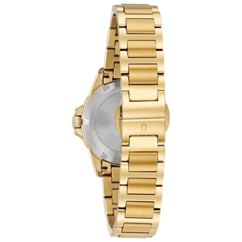 Bulova Bulova Marine Star Ladies 98R235,  сша женские часы на браслете нержавеющая сталь с ip-покрытием боковой вид