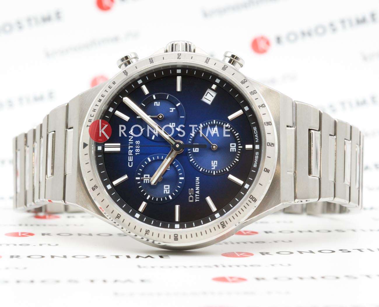 Certina Certina DS-7 Chronograph C043.417.44.041.00 , наручные мужские часы фото под углом