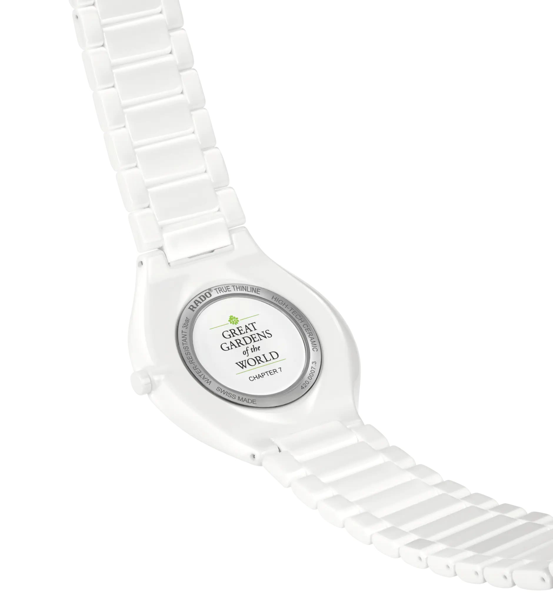 Rado Rado True Thinline x Great Gardens of the World R27007032, true thinline швейцария женские часы на браслете высокотехнологичная керамика боковой вид