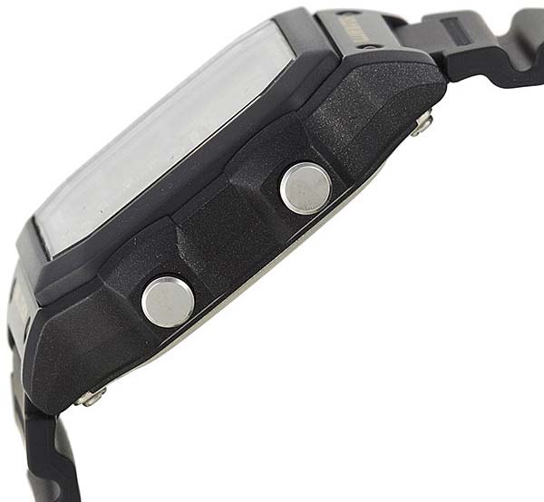 Casio Casio Collection AE-1200WH-1BVDF (AE-1200WH-1B), illuminator япония мужские часы на браслете пластик боковой вид