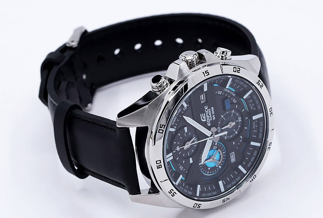 Casio Casio Edifice EFR-556L-1A мужские часы черный циферблат на запястье
