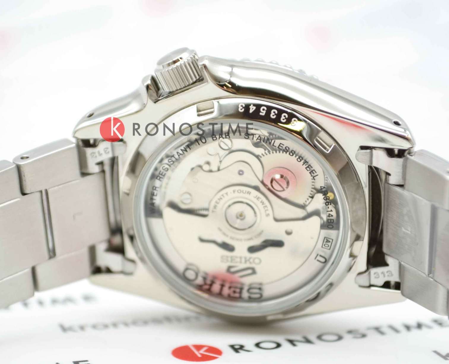 Seiko Seiko 5 Sports SRPK29K1 механические мужские часы часы крупный план черный циферблата