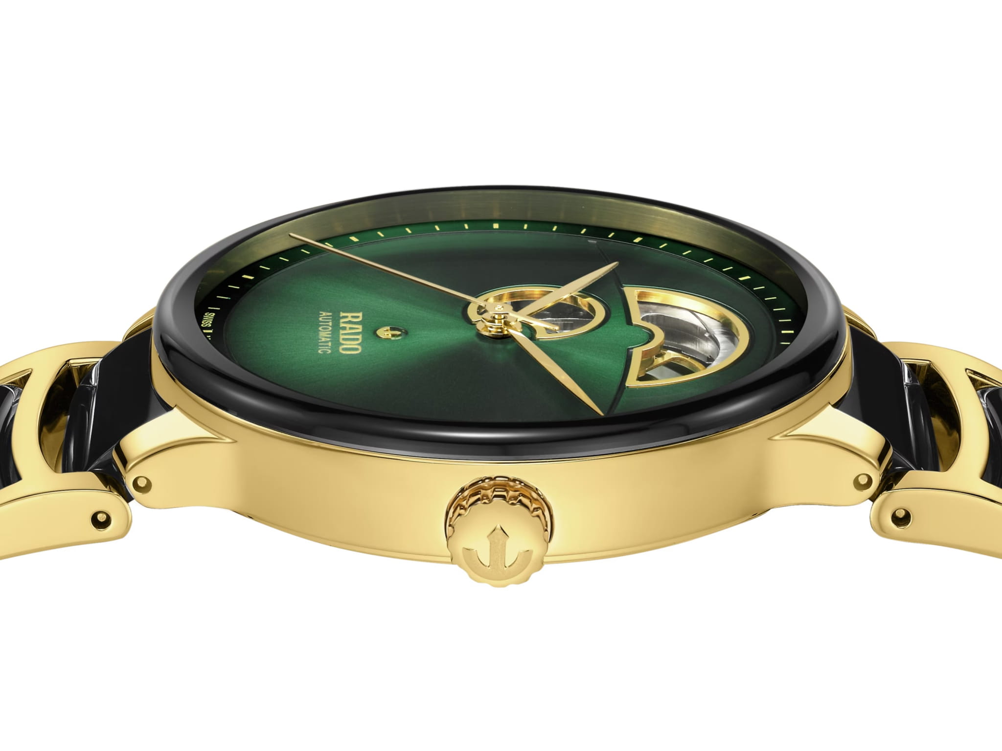 Rado Rado Centrix Automatic Open Heart R30008302 мужские часы зеленый циферблат на запястье