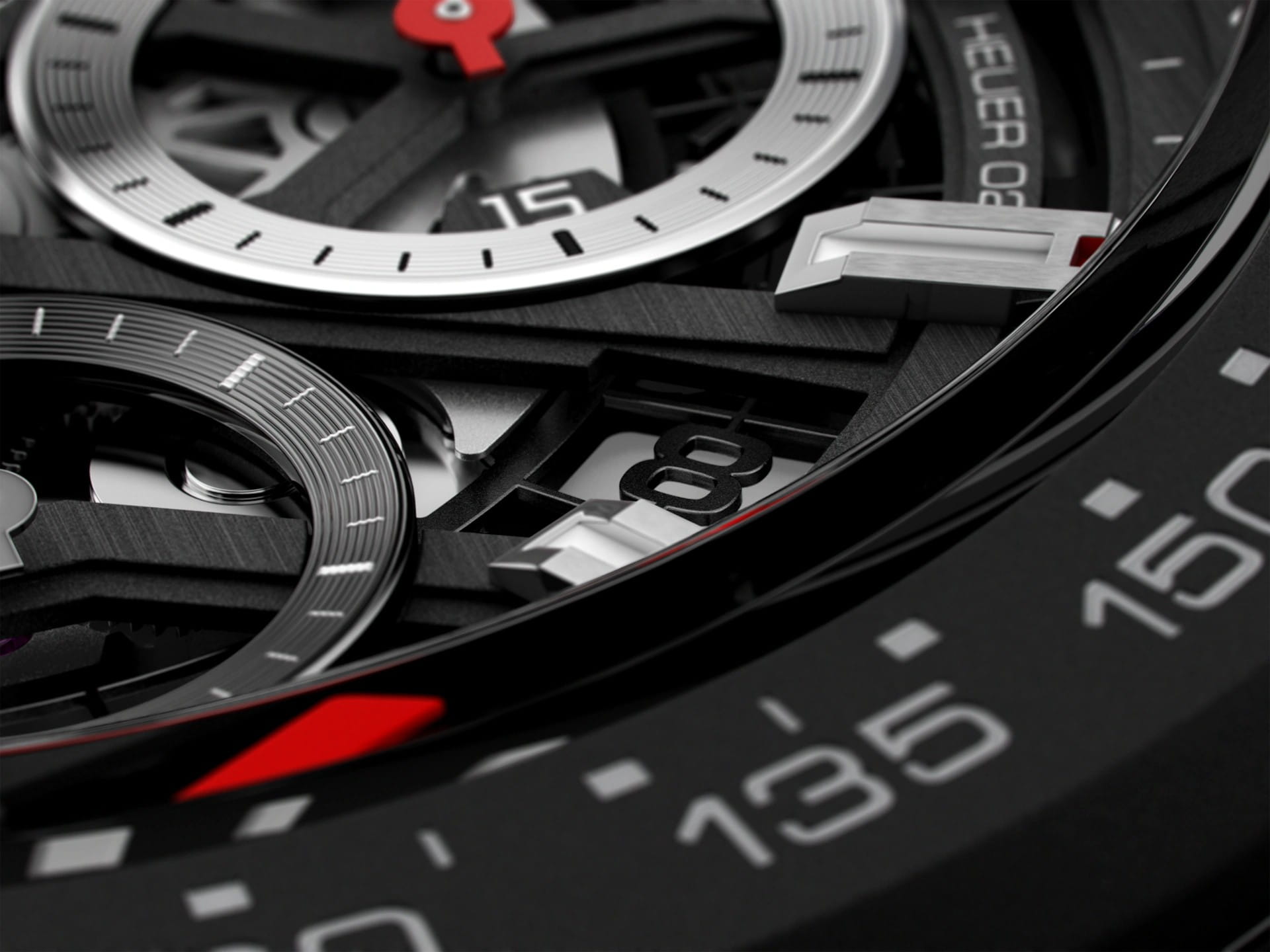 TAG Heuer TAG Heuer Carrera CBG2A90.FT6173, carrera швейцария мужские часы на браслете каучук боковой вид