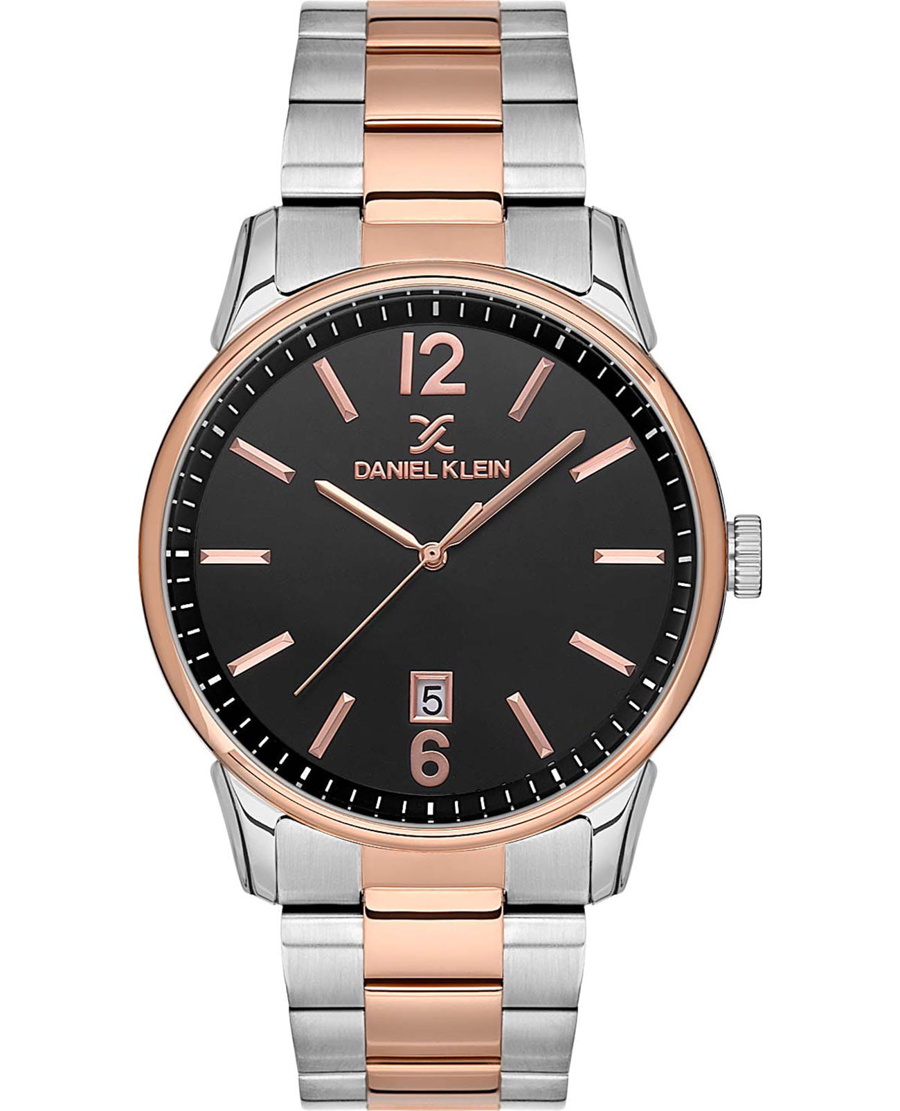 Daniel Klein Daniel Klein Premium DK.1.13651-4  DK.1.13651-4 кварцевые мужские часы черный циферблат, браслет нержавеющая сталь с ip-покрытием — вид спереди