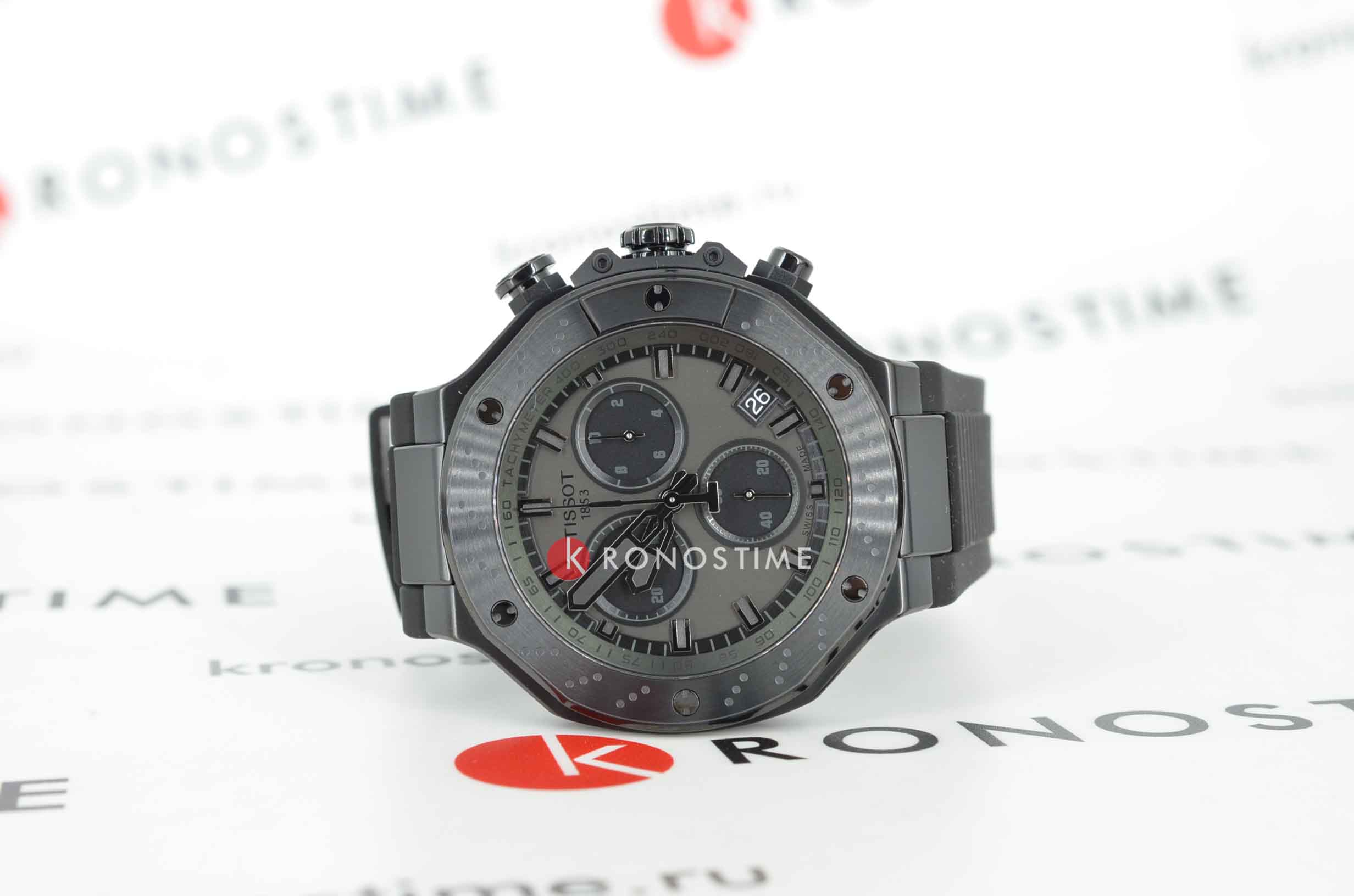 Tissot Tissot T-Race Powermatic 80 Т141.417.37.061.00, t-sport швейцария мужские часы на браслете силикон боковой вид