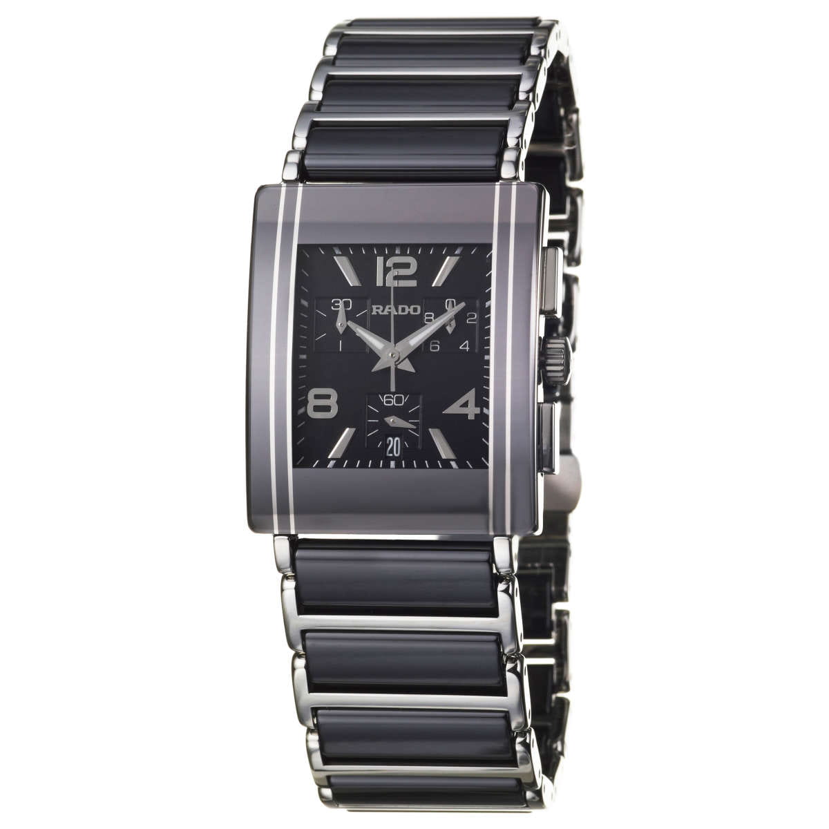 Rado Rado Integral R20591152, integral швейцария мужские часы на браслете сталь + керамические вставки боковой вид