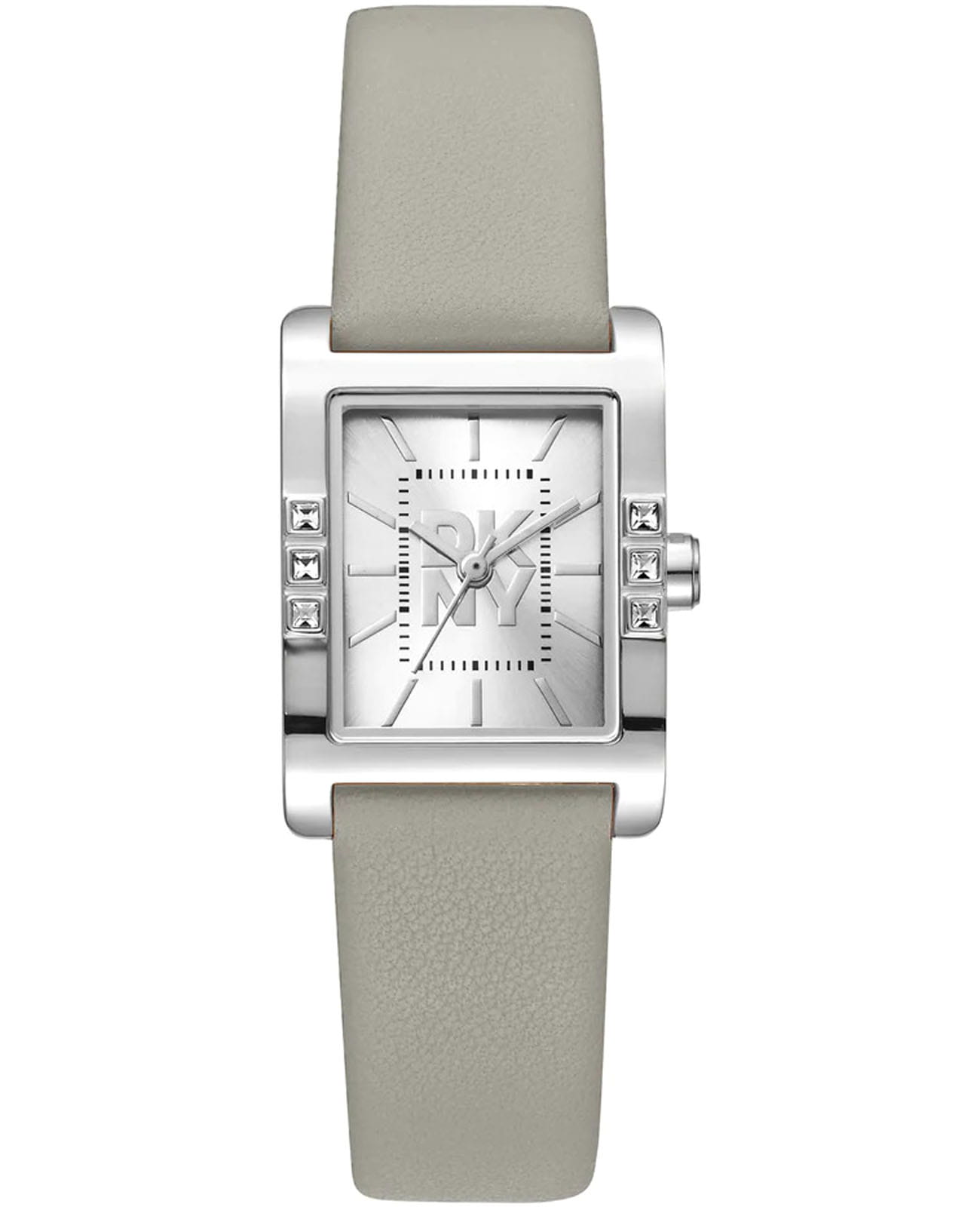 DKNY DKNY Westside Glitz DK1L008L0015  DK1L008L0015 кварцевые женские часы  циферблат, браслет кожаный — вид спереди