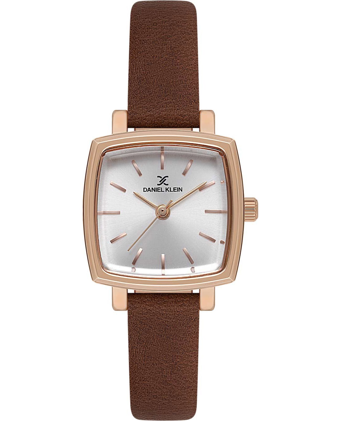 Daniel Klein Daniel Klein Premium DK.1.13727-5  DK.1.13727-5 кварцевые женские часы серебристый циферблат, браслет кожаный — вид спереди