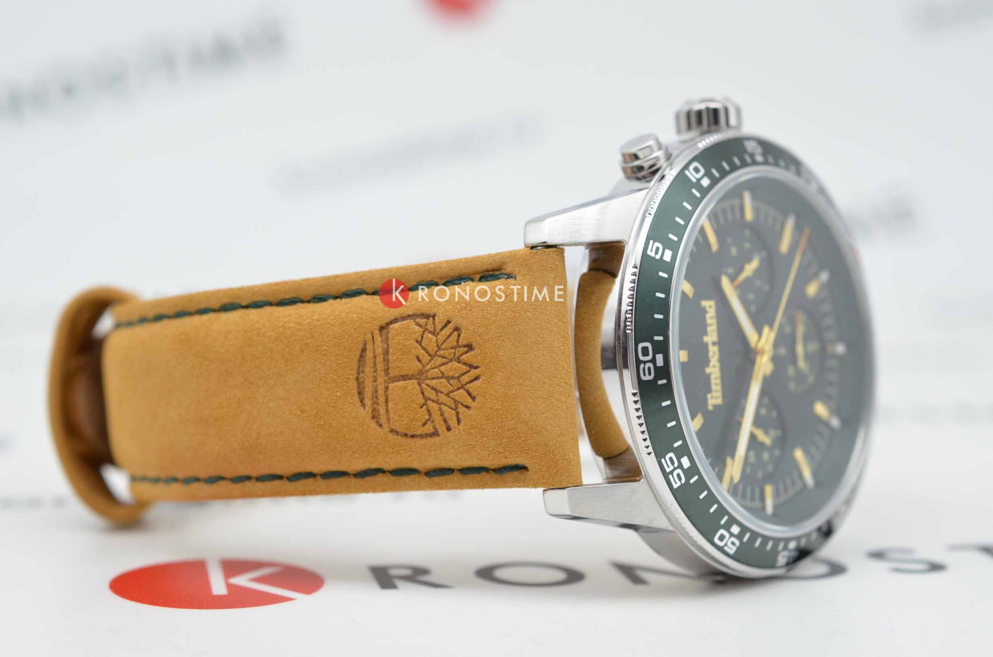 Timberland Timberland Parkman TDWGF0029001 мужские часы зеленый циферблат на запястье