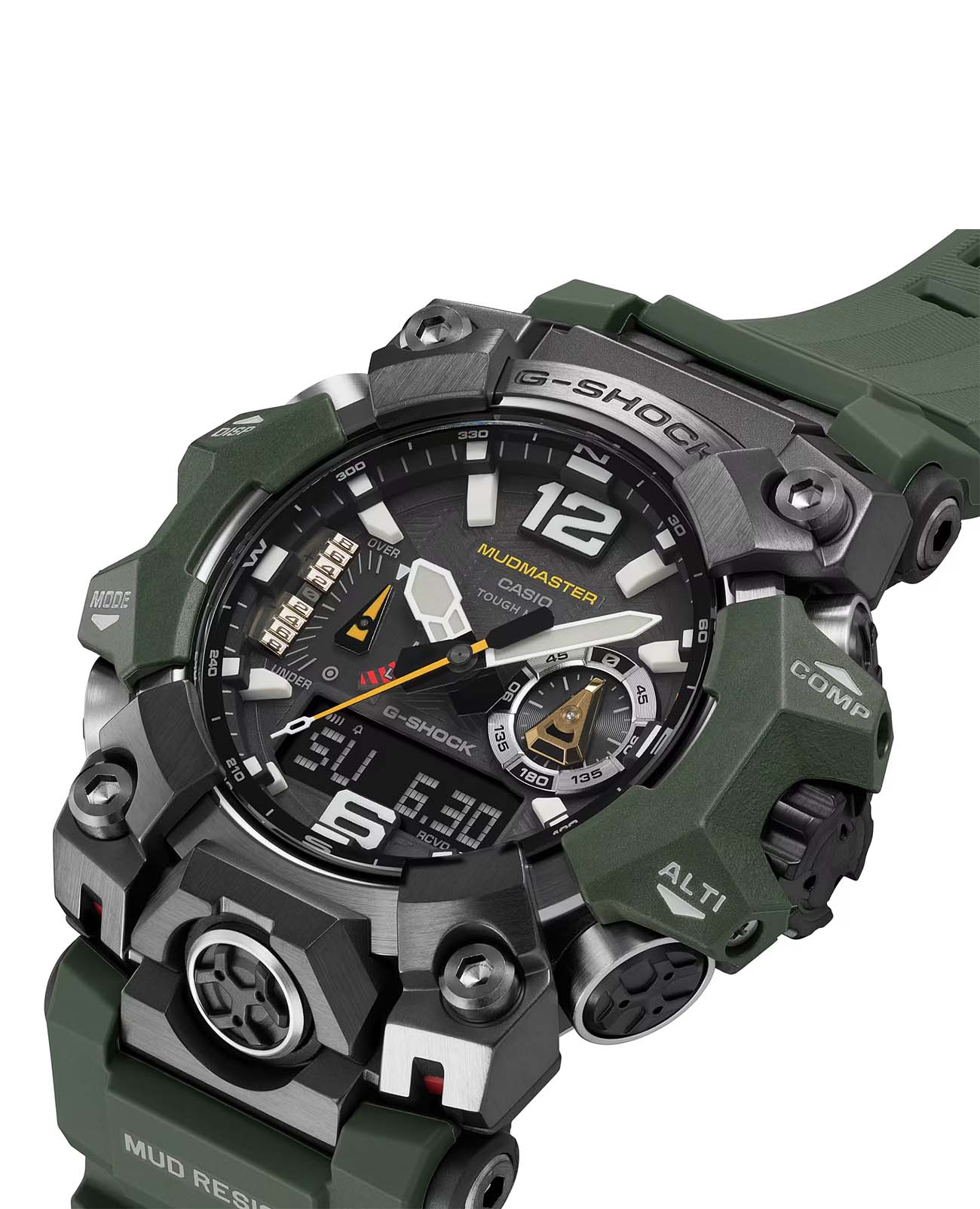 Casio Casio G-Shock GWG-B1000-3ADR (GWG-B1000-3A) Mudmaster, наручные мужские часы фото под углом