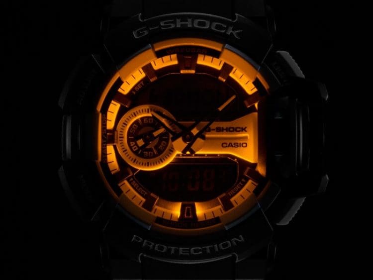 Casio Casio G-Shock GA-400CM-1A мужские часы  циферблат на запястье
