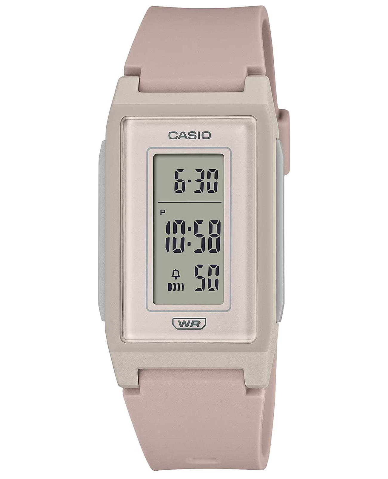 Casio Casio Collection LF-10WH-4  LF-10WH-4 кварцевые женские часы розовый циферблат, браслет пластик — вид спереди