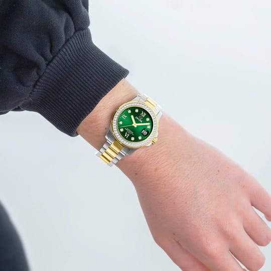 Jaguar Jaguar Woman J893/3,  швейцария женские часы на браслете нержавеющая сталь с pvd-покрытием боковой вид