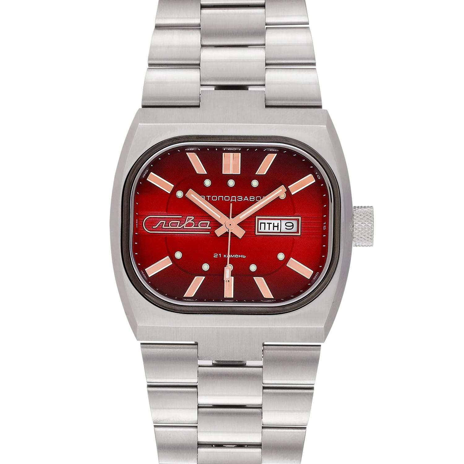 Слава Слава Телевизор 3042707/100-8205 , наручные мужские часы фото под углом