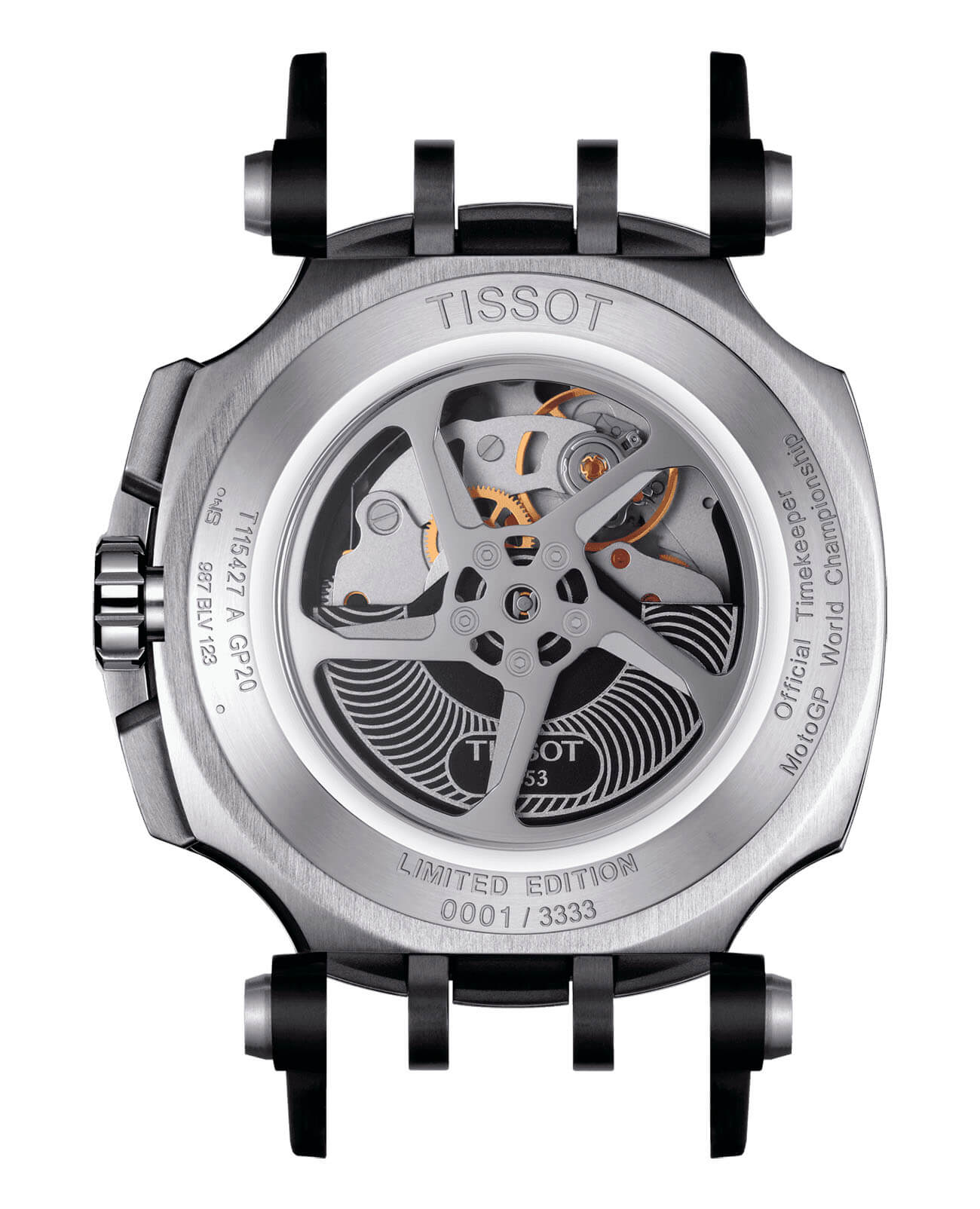 Tissot Tissot T-Race MotoGP Automatic Chronograph T115.427.27.057.00 мужские часы черный циферблат на запястье
