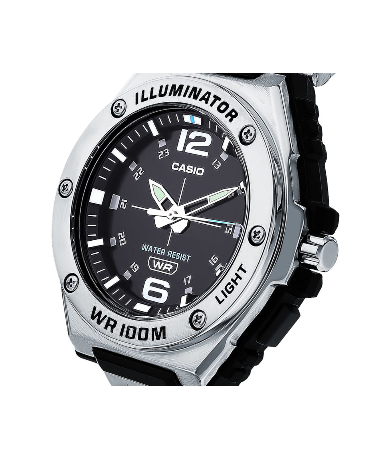 Casio Casio Collection MWA-100HD-1A мужские часы черный циферблат на запястье