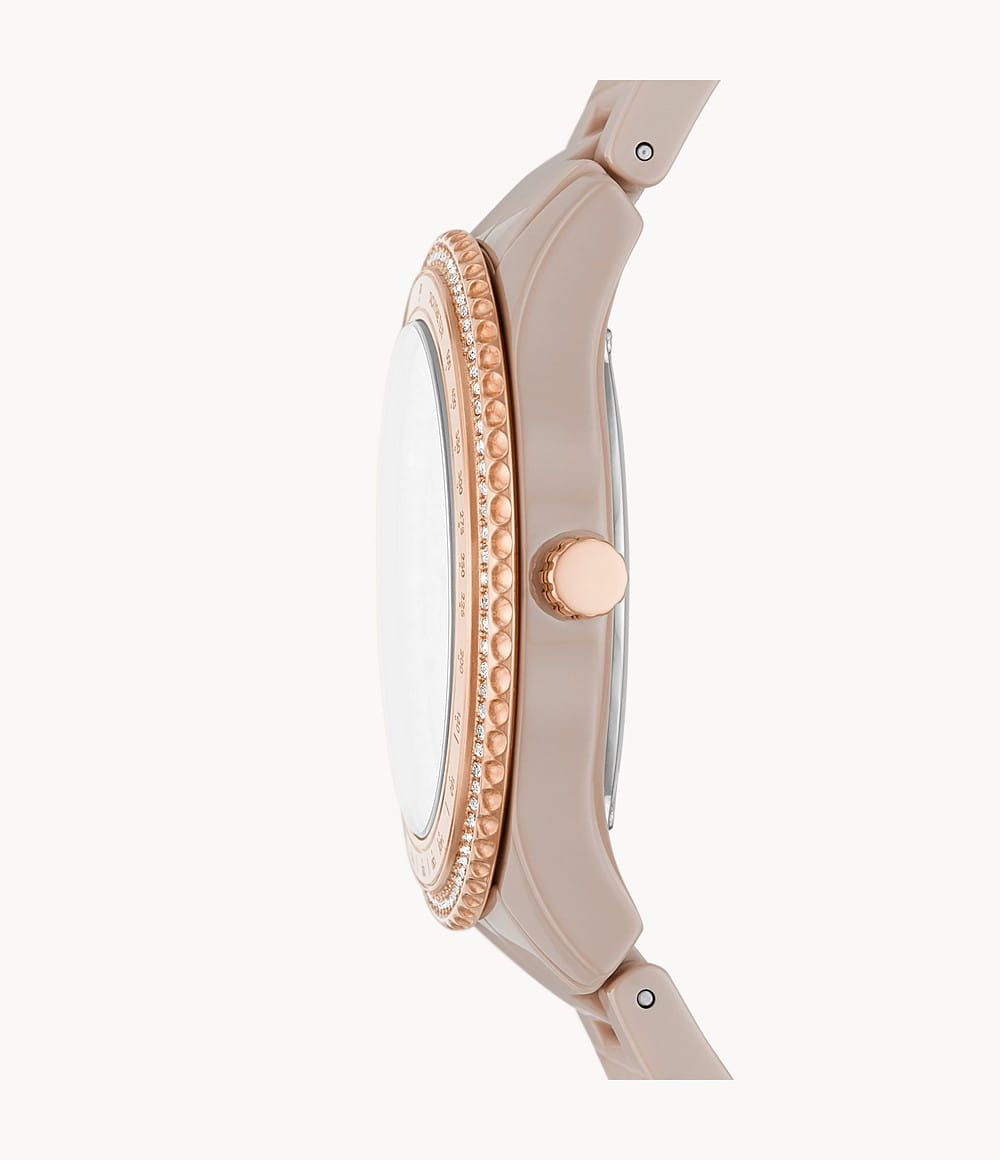 Fossil Fossil FB-01 CE1112 женские часы бежевый циферблат на запястье