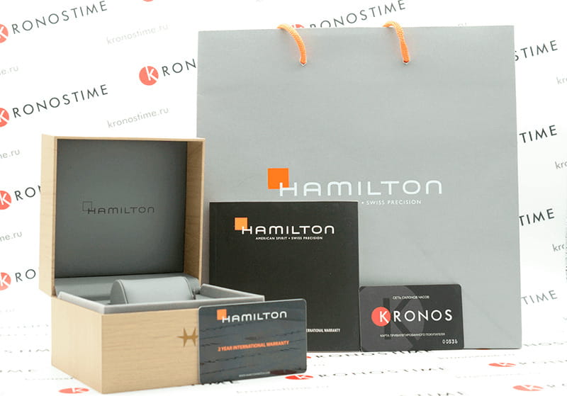 Hamilton H38455501 мужские часы застежка крупным планом