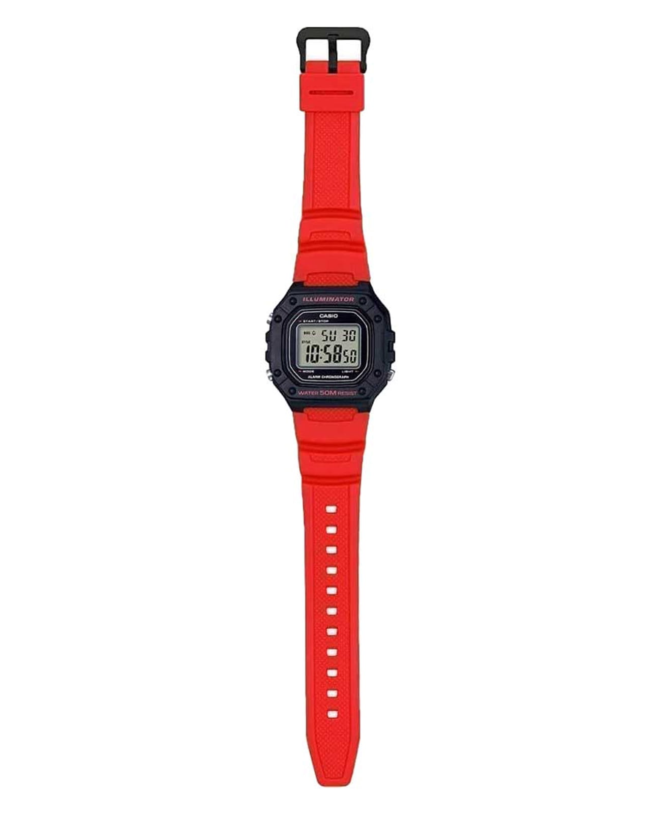Casio Casio Collection W-218H-4B кварцевые мужские часы часы крупный план  циферблата