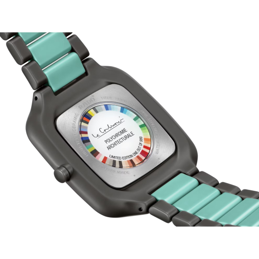 Оригинальные часы Rado Rado Тrue Square Thinline x Les Couleur Le Corbusier R27045162 кварцевые калибр механизма  общий вид