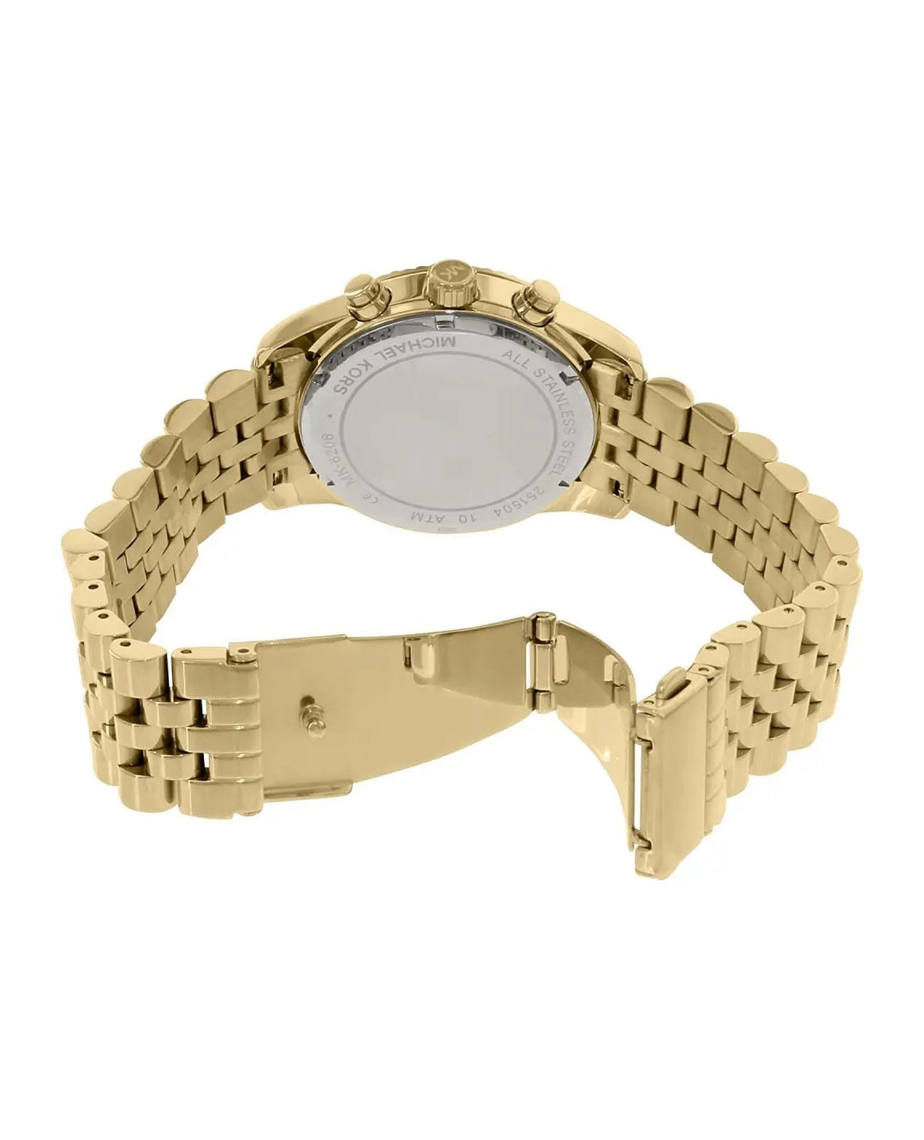 Michael Kors Michael Kors Lexington MK6206,  сша женские часы на браслете нержавеющая сталь с pvd-покрытием боковой вид