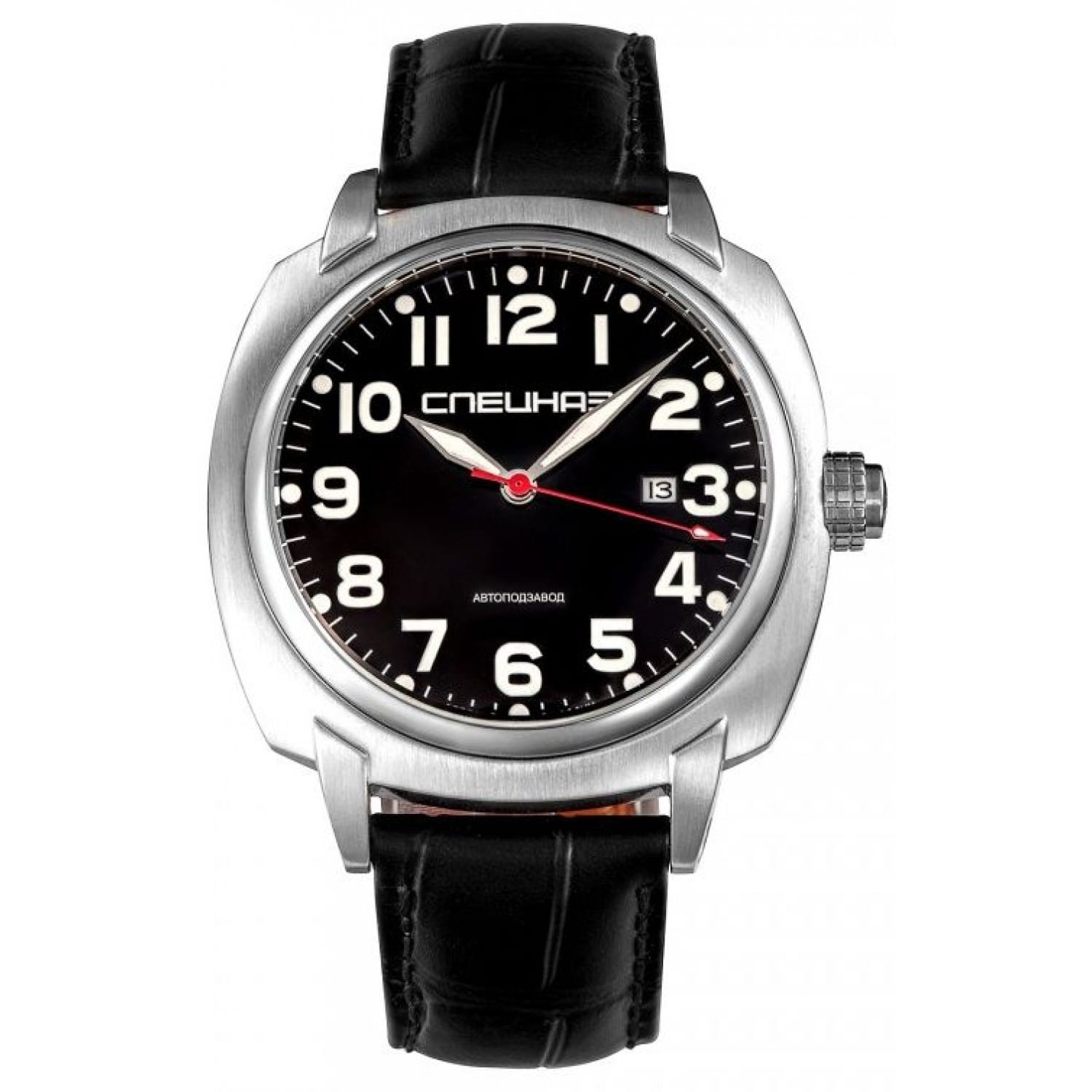 Спецназ Спецназ Профессионал С9060369-8215 механические мужские часы часы крупный план черный циферблата