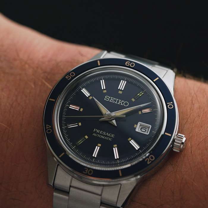 Seiko SRPG05J1 мужские часы застежка крупным планом