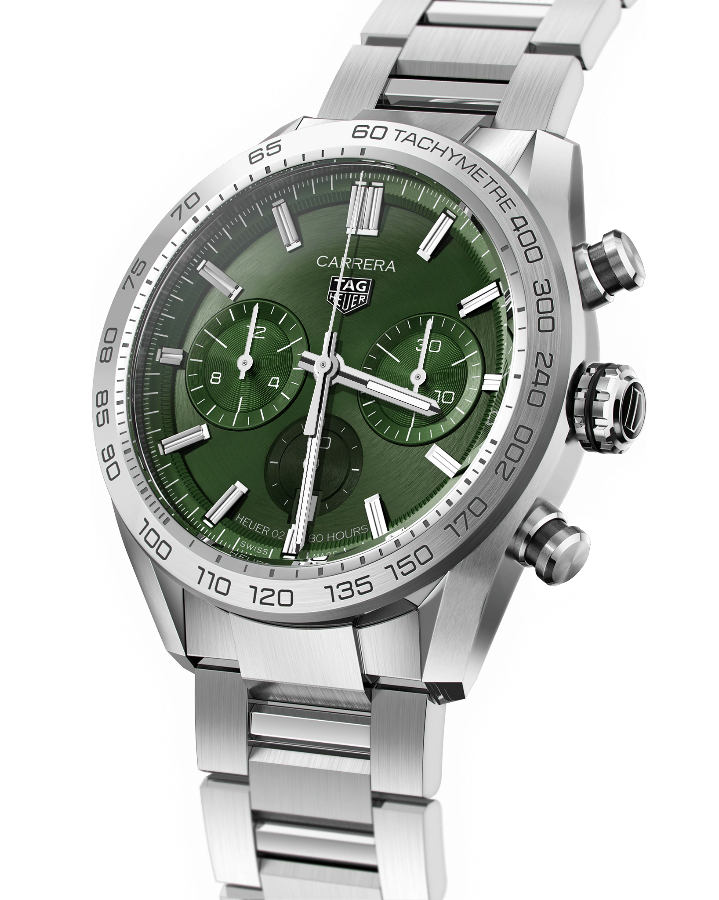TAG Heuer TAG Heuer Carrera CBN2A10.BA0643 мужские часы зеленый циферблат на запястье