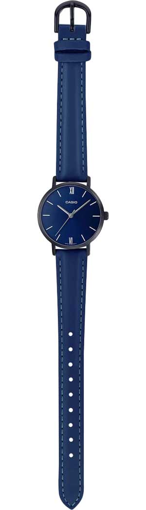 Casio Casio Collection LTP-VT02BL-2AUDF (LTP-VT02BL-2A) кварцевые женские часы часы крупный план синий циферблата