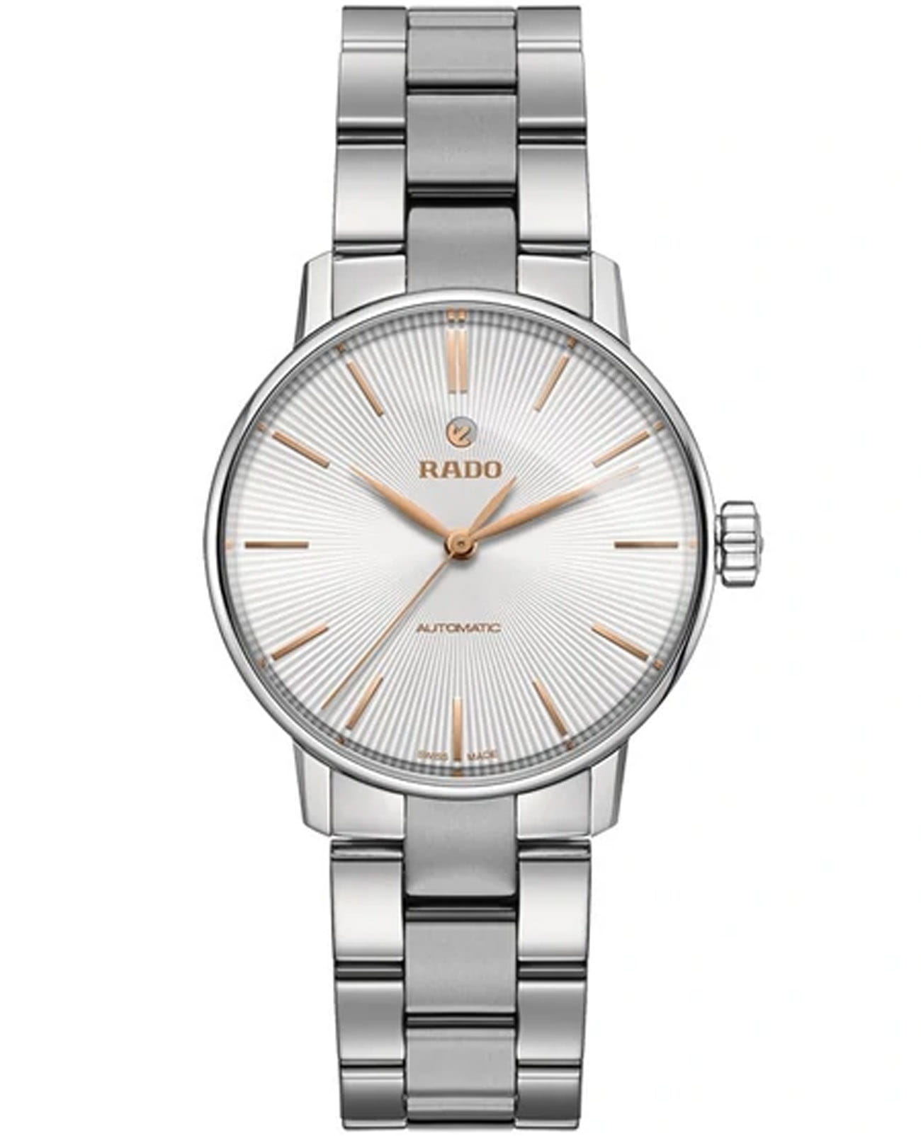 Rado Rado Coupole R22862023 Automatic R22862023 механические женские часы серебристый циферблат, браслет нержавеющая сталь — вид спереди