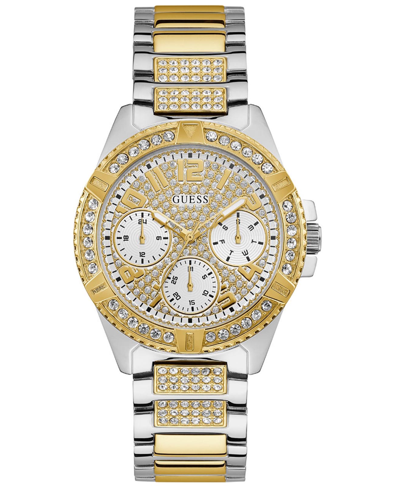 Guess Guess Lady Frontier W1156L5  W1156L5 кварцевые женские часы серебристый циферблат, браслет сталь с ip покрытием — вид спереди