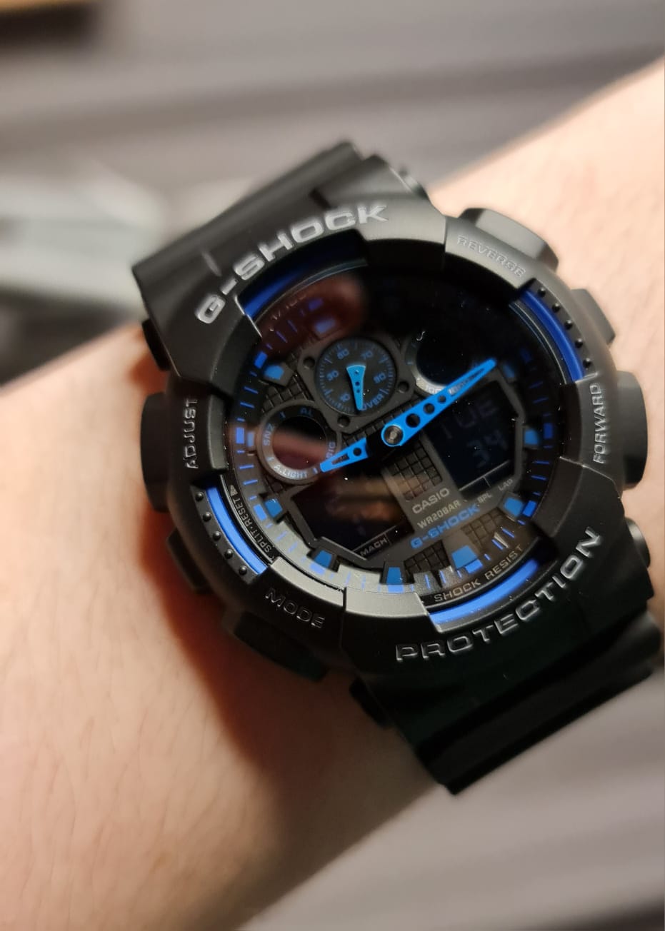 Часы Casio G-Shock GA-100-1A2DR купить в Хабаровске по цене 17967 RUB:  описание, характеристики