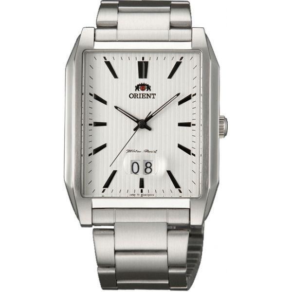 Orient Orient WCAA005W (FWCAA005W)  FWCAA005W  мужские часы белый циферблат, браслет  — вид спереди