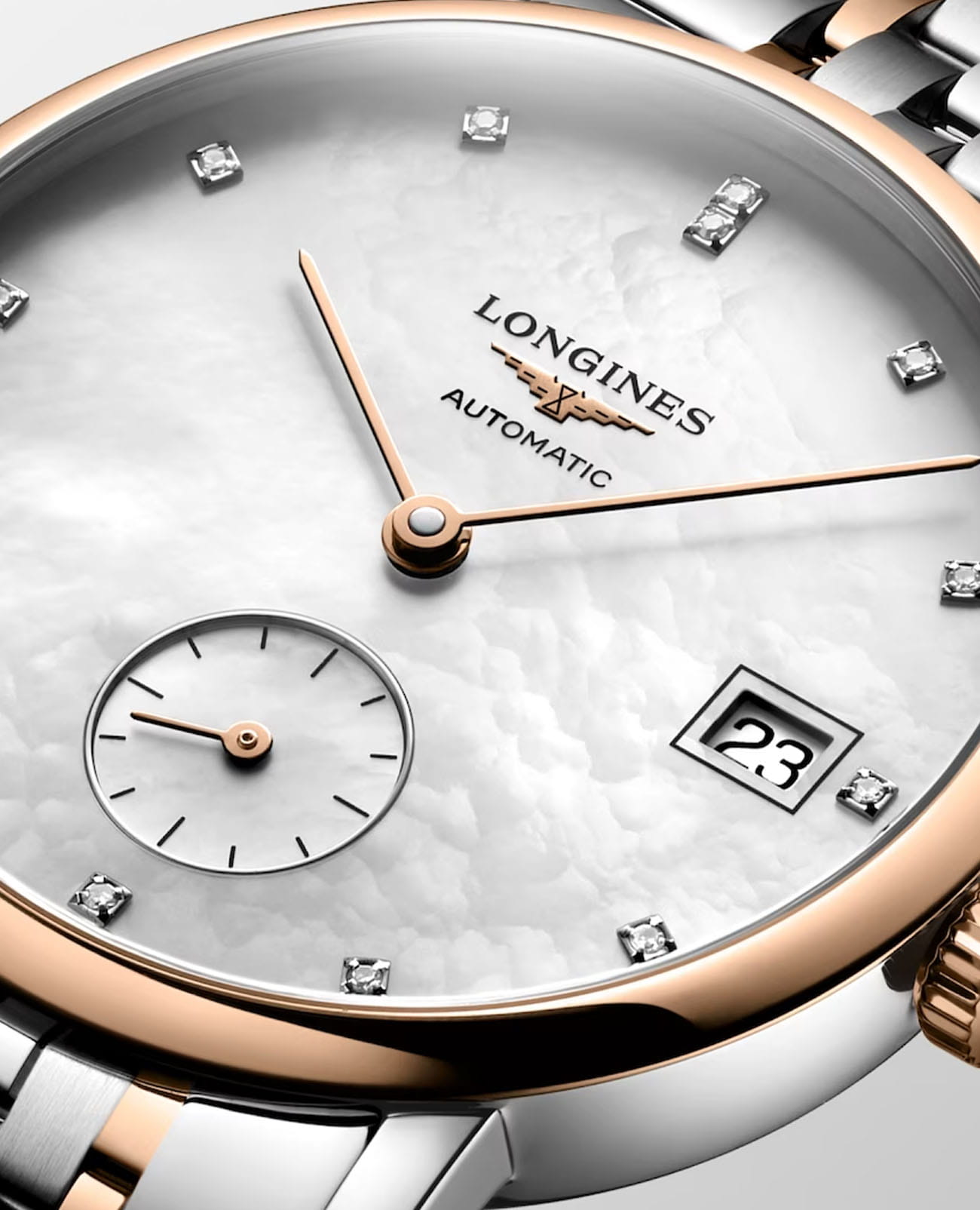 Longines Longines Elegant Collection L4.312.5.87.7 женские часы перламутровый циферблат на запястье