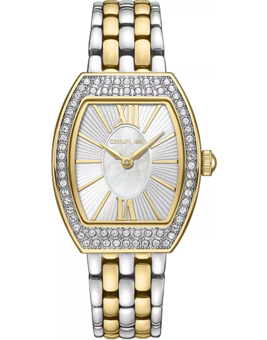 Cerruti 1881 Cerruti 1881 Calliano CIWLG0086305  CIWLG0086305 кварцевые женские часы белый циферблат, браслет нержавеющая сталь с ip-покрытием — вид спереди